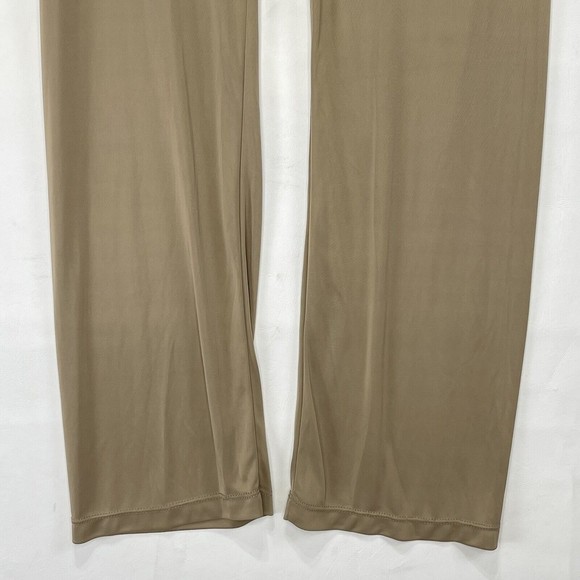 Women Shirred Side Skirted Leggings Sz One Size P Beige Stripes - Picture 5 of 10